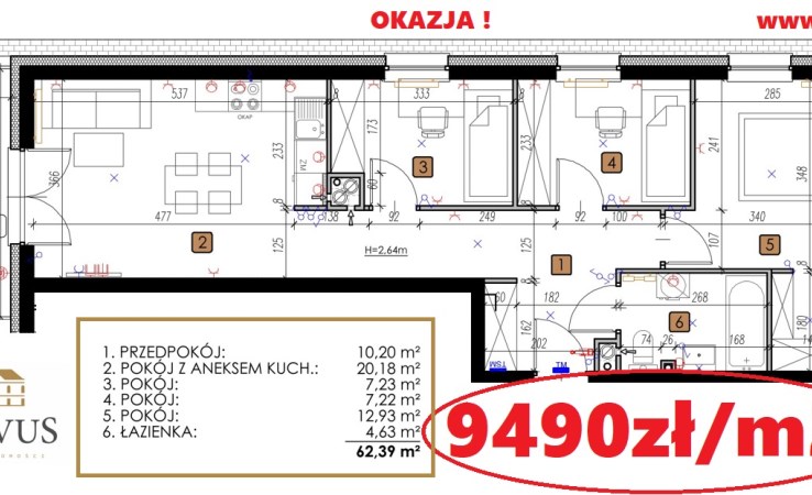 mieszkanie na sprzedaż - Lublin, Czechów Północny