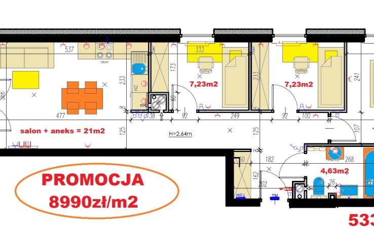 mieszkanie na sprzedaż - Lublin, Czechów Północny