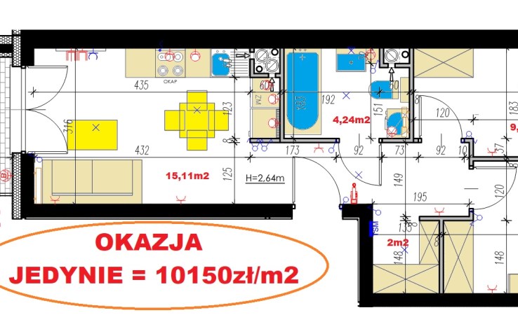 mieszkanie na sprzedaż - Lublin, Czechów Północny